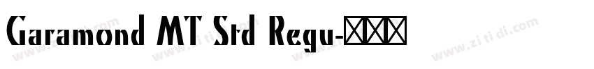 Garamond MT Std Regu字体转换